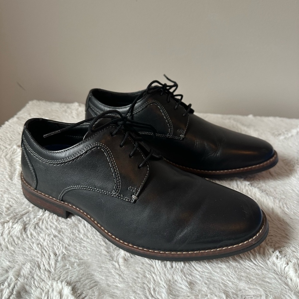 Nunn Bush Black Leather Oxfords